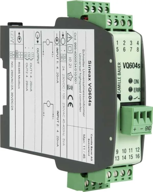 Преобразователь Camille Bauer SINEAX VQ604s