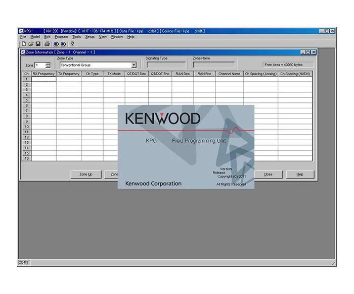 Программное обеспечение Kenwood KPG-161DM