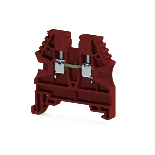 Винтовой клеммник на DIN-рейку 2,5 мм.кв. красный KLEMSAN AVK2,5 RP 304124RP