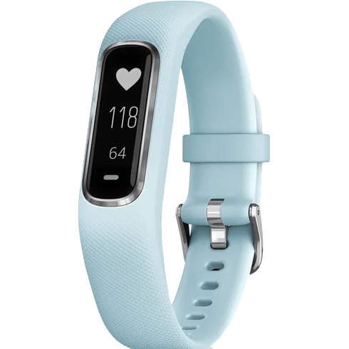 Фитнес-браслет Garmin VivoSMART 4 голубой с серебром
