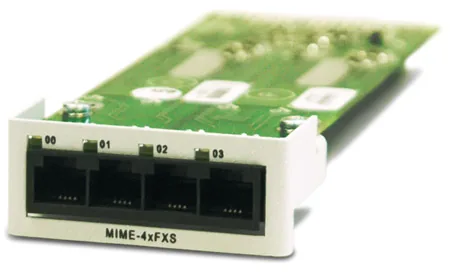 Модуль с портами FXS, FXO и ТЧ Zelax MIME-2xFXS-2xFXO