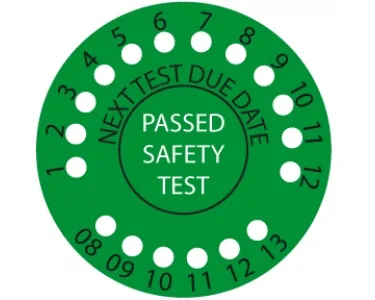 Этикетка прохождения тестирования Fluke PASS 560R