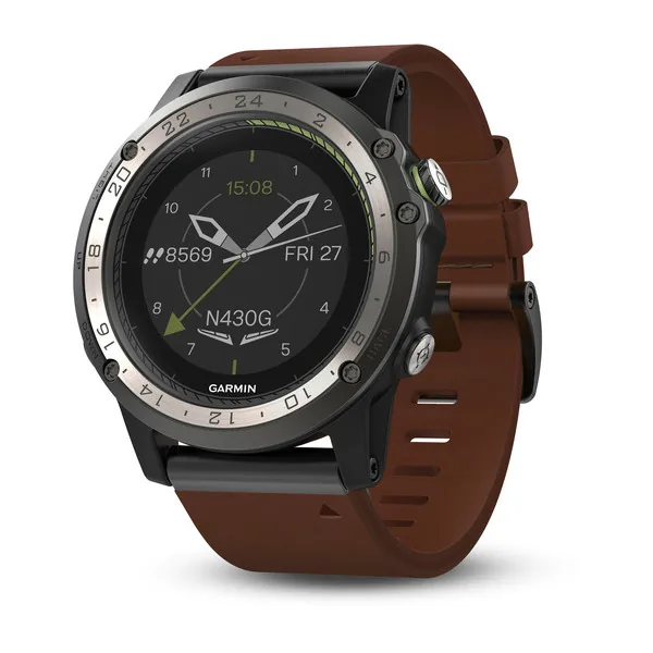 Смарт-часы Garmin D2 Charlie с кожаным ремешком