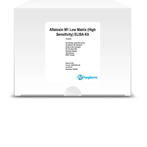 Экспресс-тест афлатоксина Hygiena Helica Aflatoxin M1 Low Matrix (High Sensitivity) ELISA